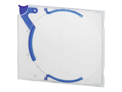 Durable QUICKFLIP Standard - Smalle jewel case voor opslagmedia CD/DVD -capaciteit: 1 CD/DVD - blauw (pak van 10)