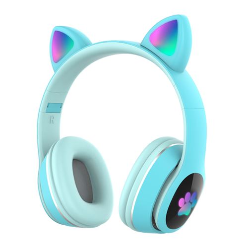Non Communiqué Bleu Casque De Stéréo Pour Bluetooth Du Bruit Supra-Auriculaire Avec Micro Basses,Sans Fil