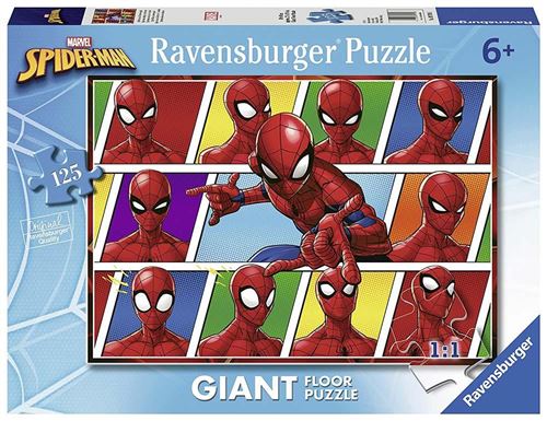 Spiderman Puzzle 125 Pièces Géants
