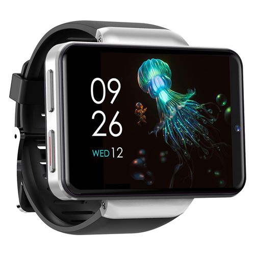 Montre intelligente TICWRIS MAX S 32GB LCD Pour téléphone Android 7.1 4G-argent