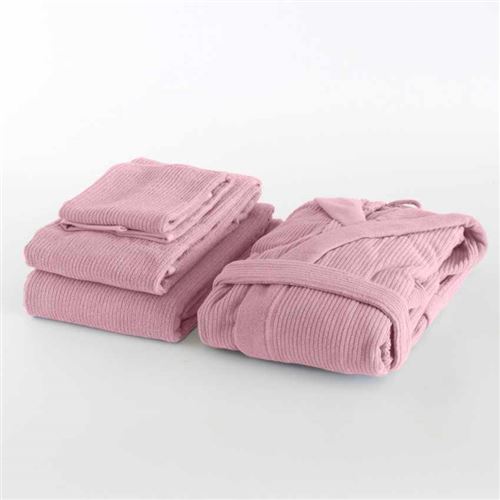 Set de 3 Serviettes + Peignoir Unisex Svad Dondi Skipper, Taille: M, Couleur: Rose