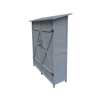 Armoire De Jardin Espacio 140 X 49 X 162 Cm Anthracite Mobilier De Jardin Achat Prix Fnac