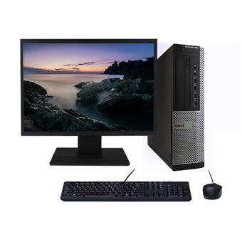 PC Dell 7010 DT Core i3-3220 3.30GHz 4Go/480Go SSD Wifi W10 + Ecran 22 - 1