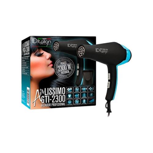 Sèche-cheveux Airlissimo Gti 2300 Id Italian (Couleur Bleu)