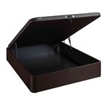 Sommier lit coffre en kit wengé Bultex Asteroid 140x190