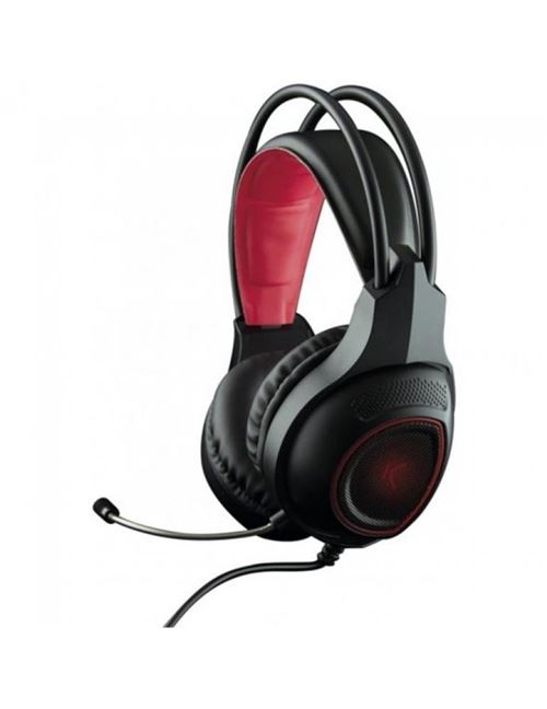 Casques avec Micro Gaming Drakkar USB LED Noir Rouge