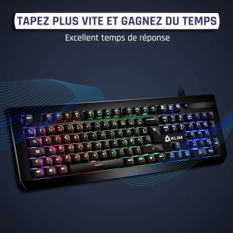 KLIM Domination - Un clavier mécanique full RGB à moins de 70€ 
