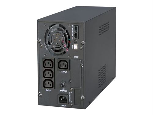 Gembird EG-UPS-PS2000-01 - Onduleur - CA 220 V - 1600 Watt - 2000 VA - 9 Ah - USB - connecteurs de sortie : 4 - noir