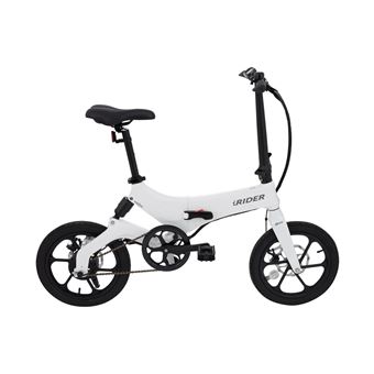 Iwatbike Irider Velo Electrique Pliant E Bike Blanc 50km 25km H Velos Achat Prix Fnac