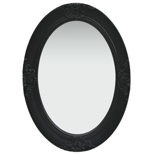 VIDAXL - Miroir mural baroque - 50x70 cm - Noir - Image 3