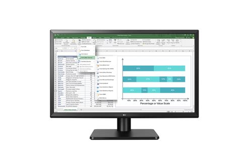 LG 27QD58P-B - Écran LED - 27 - 2560 x 1440 WQHD - AH-IPS - 250 cd/m² - 1000:1 - 5 ms - haut-parleurs - noir mat