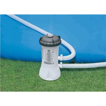 Piscine tubulaire Intex - Rectangulaire - Prism Frame - 3 x 1,75 x 0,8 m - Accessoires inclus - Gris