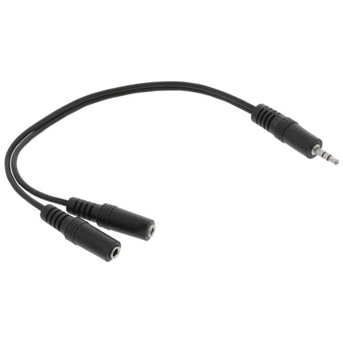 Câble jack Y, InLine®, 3,5mm jack à 2x 3,5mm jack