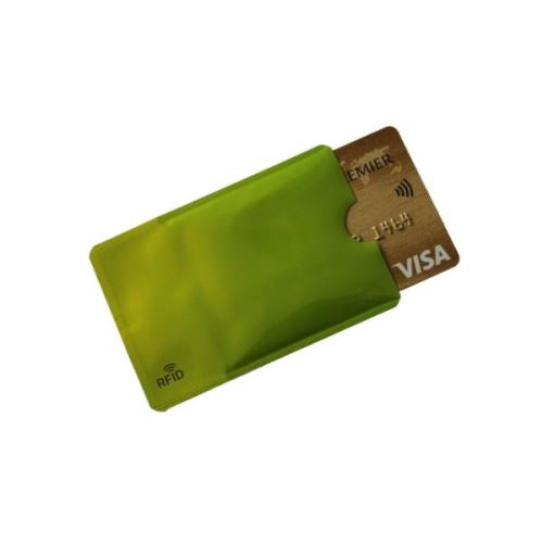 Protège carte bancaire anti fraude vert : Chez Rentreediscount Cadeaux &  Jeux