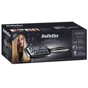 Brosse chauffante lissante Babyliss Liss Brush 3D Noir Achat prix fnac