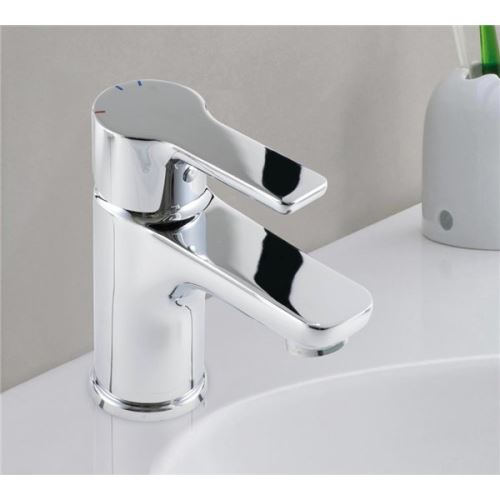 Robinet Mitigeur de lavabo chrome cartouche ceramique Butee economie d eau