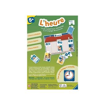 Clementoni | L'Heure pour Enfants 4–6 Ans | Jeu Éducatif Lecture de l'Heure | Horloge avec Aiguilles Mobiles et 13 Mini-Puzzles Autocorrectifs | Développement de la Logique et de la Motricité Fine Clementoni | L'Heure pour Enfants 4–6 Ans | Jeu Éducatif Lecture de l'Heure | Horloge avec Aiguilles Mobiles et 13 Mini-Puzzles Autocorrectifs | Développement de la Logique et de la Motricité Fine