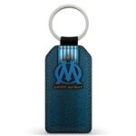 Porte-clés Vintage Olympique De Marseille – Ancien, Blanc Et Bleu, Blason