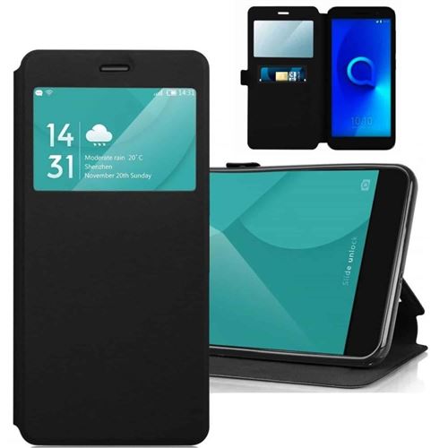 Etui de protection Porte carte pour Alcatel 1/Alcatel 1 2019 -Noir