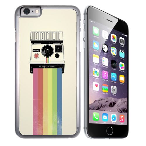 Coque pour iPhone 6 Plus et iPhone 6S Plus polaroid arc en ciel rainbow