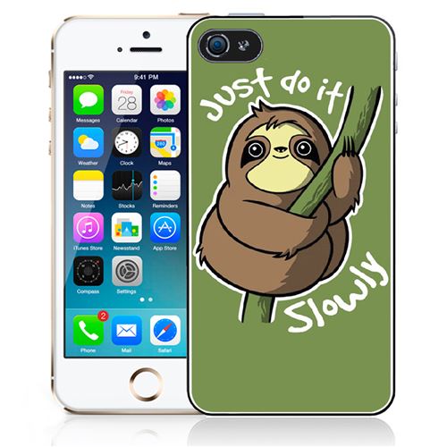 Coque pour iPhone 5C just do it slowly