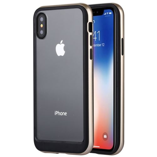 Iphone X / Xs Coque Protection Plastique Bumper Doré Als81066