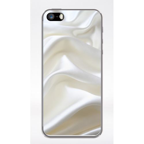 Coque Soie Blanche Compatible Iphone 5 Transparent