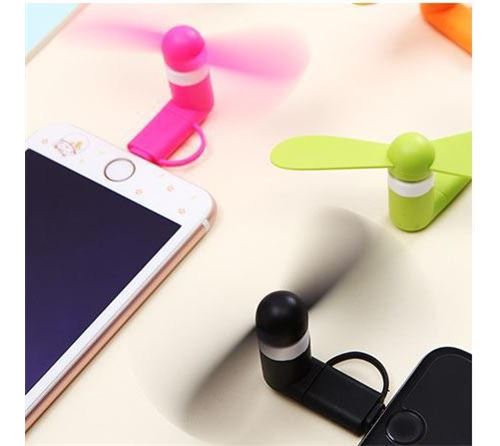 Mini Ventilateur pour IPHONE 8 PLUS (+) Lightning Silencieux Rafraichie (NOIR)