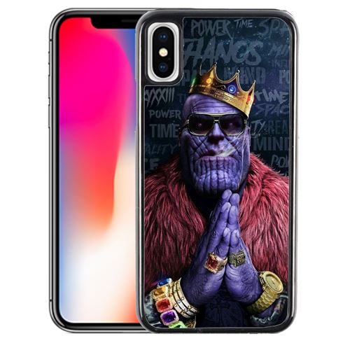 Coque pour iPhone XS avengers thanos king