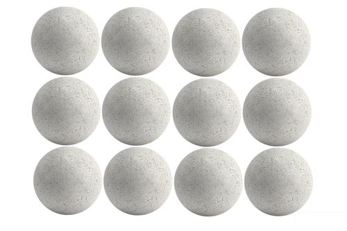 Lot de 12 balles de Baby Foot Blanche