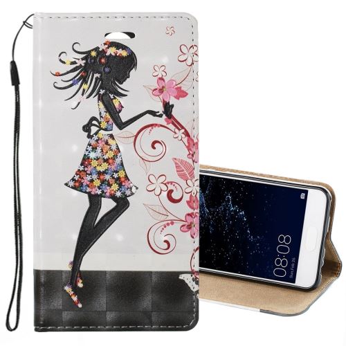 Huawei P10 Housse Etui Cuir PU papillon ALS53755