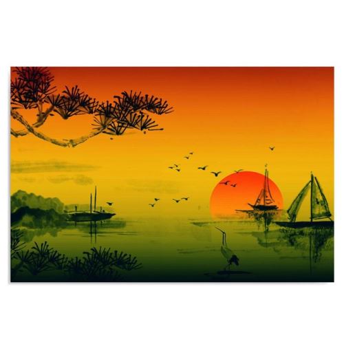 Image Tableau sur toile murale Canevas Paysage Japon 9 70x50