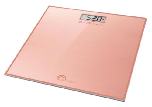 pèse-personne électronique 180kg/100g rose nacre - 8270