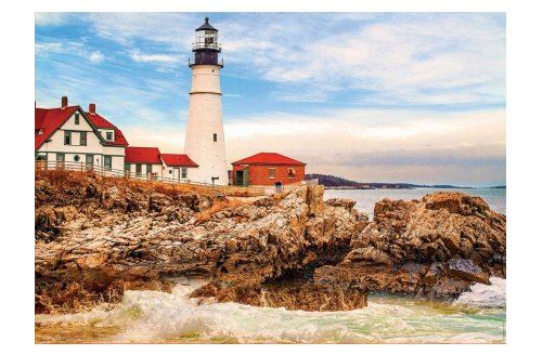 EDUCA Puzzle Le Phare Sur Le Rocher 1500 Pieces - Collection Mer -  - 17978