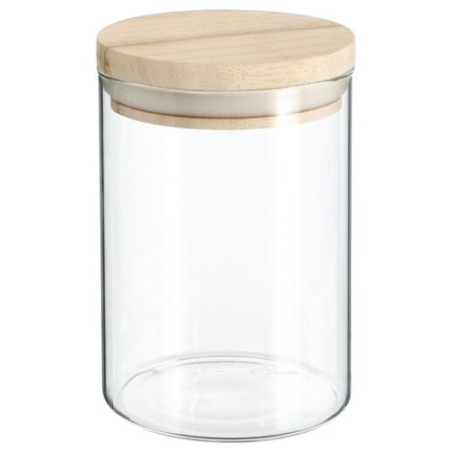 Secret de gourmet - Bocal en Verre et Bois 600ML