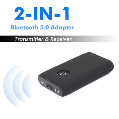 Bluetooth 5.0 Émetteur Et Le Récepteur 2-En-1 Adaptateur 3,5 Mm Audio Sans  Fil Aux Noir MK8199 - Connectique Audio / Vidéo - Achat & prix