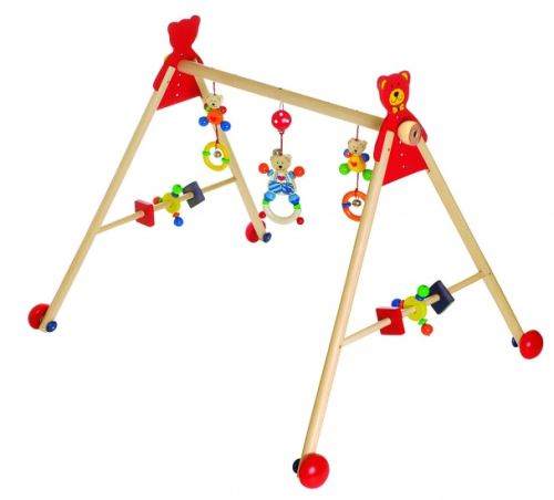 BabyGym OURS EN BOIS AVEC COEUR