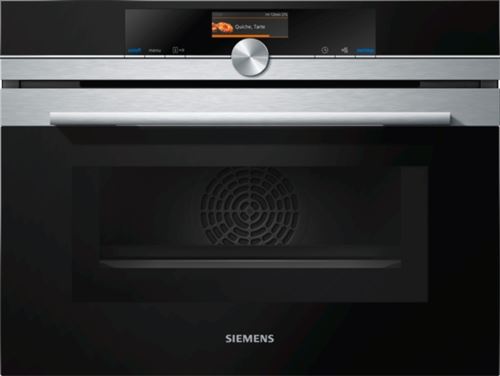 Siemens iQ700 CM676GBS1 - Four combiné - intégrable - niche - largeur : 56 cm - profondeur : 55 cm - hauteur : 45 cm - acier inoxydable