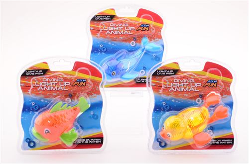 Animaux de la piscine Aqua Fun avec lumière 3 assortis