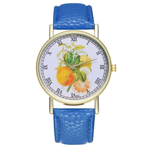Quartz de montre sport sportif montre homme bracelet en cuir montre homme montre bracelet à quartz pour homme T82-ABleu foncé