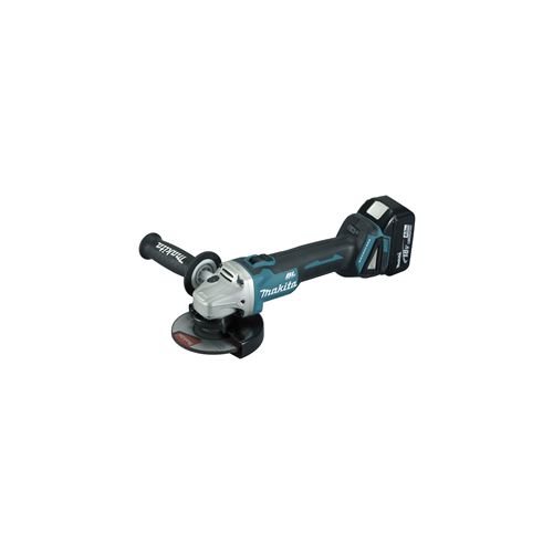 Meuleuse à Batterie Diam 125 Mm 18V Li-Ion 4Ah + Coffret Mak Pac Dga504Rmj Makita