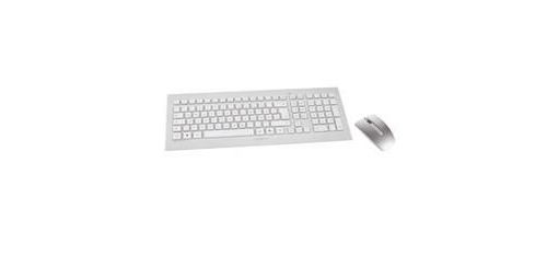 CHERRY DW 8000 - Toetsenbord en muis set - draadloos - 2.4 GHz - Spaans - wit, zilver