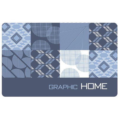 Set de table 28.5 x 44 cm polypropylene opaque dalea Bleu