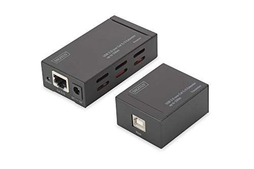 Digitus DA-70142 prolongateur réseau Noir - Prolongateurs réseau (1 m, Cat5,Cat5e,Cat6, Noir, Boîte
