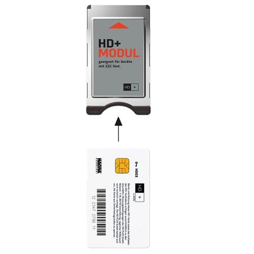 HD Plus 4260155560132 Carte HD + pour 6 Mois Programmes Noir