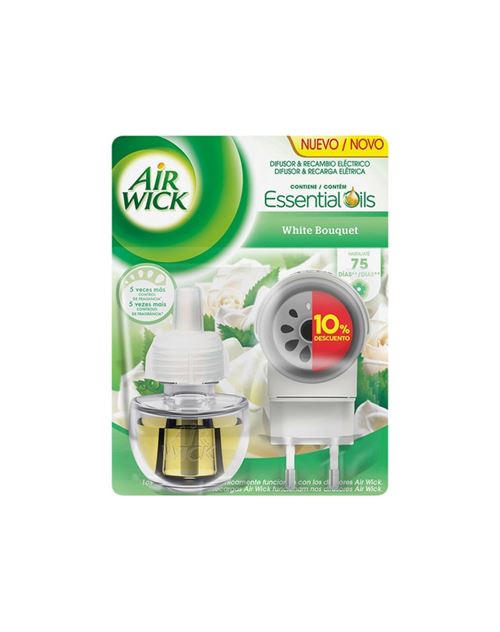 Diffiseur electrique et recharge air wick white bouquet