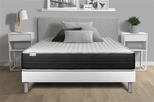 Vitalit - Ensemble matelas sommier vitalmemo one 160 x 200 cm - Couleur: Gris - Gris