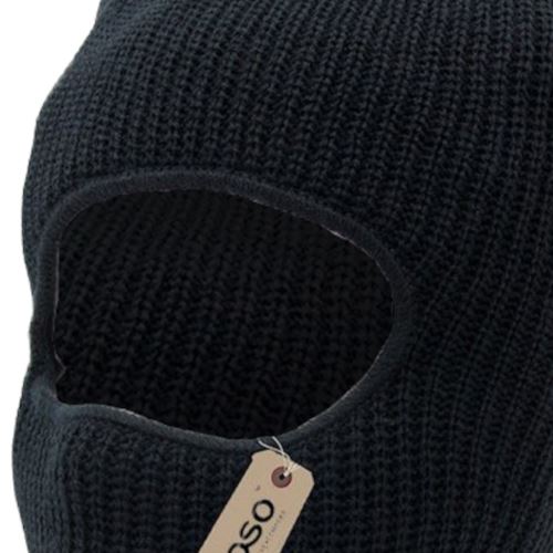 FLOSO - Cagoule thermique Thinsulate - Homme (Taille unique) (Noir) -  UTHA102 - Bonnets et cagoule de sport - Achat & prix