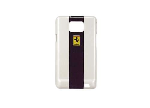 FEGTG2WH coque metallique Ferrari Blanche pour Samsung Galaxy S II i9100
