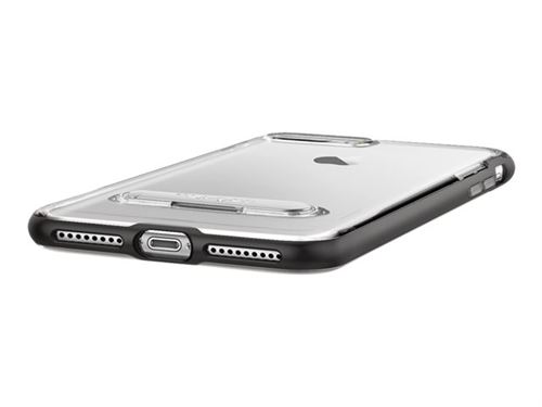 Spigen Crystal Hybrid - Achterzijde behuizing voor mobiele telefoon - polycarbonaat, thermoplastic polyurethaan (TPU) - staalgrijs - voor Apple iPhone 7 Plus